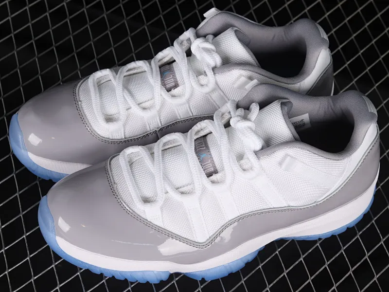 All categories Air Jordan Jordan series basketball shoes Air Jordan 11 F version Air Jordan AJ11 Low "Cement Grey" AJ11 Joe 11 cool gray 2.0 real standard real carbon low-top basketball shoes AV2187-140